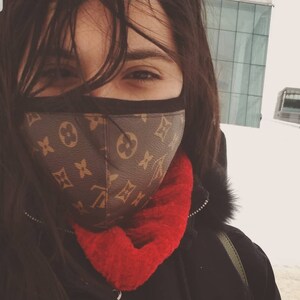 Paint Splatter Thermal Knitted Ski Mask